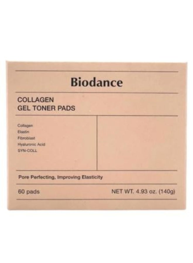 Collagen Gel Toner Pads for Hydrating, Firming & Pore Tightening 60 Pieces